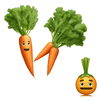 Carotte avec une carotte  sticker