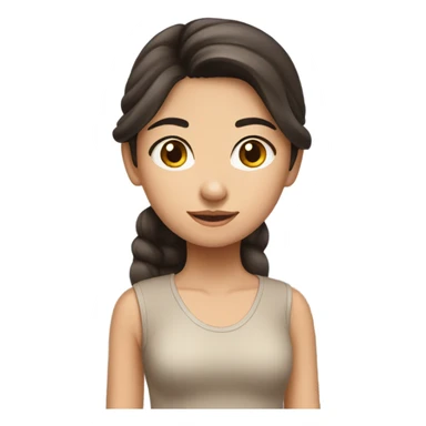 Thai Brunette girl sticker