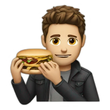 Dean Winchester eating sticker