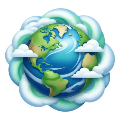 realistic earth sticker