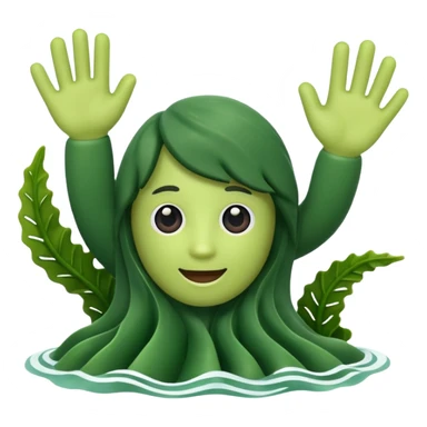 Seaweed 3d sticker