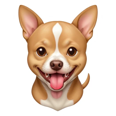 Pitbull chiuahua dog light brown colored panting sticker