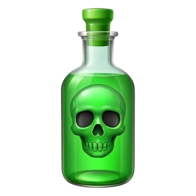 Poison bottle with the words poison on it  sticker