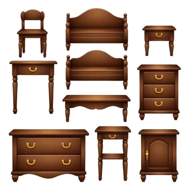 set offurniture sticker