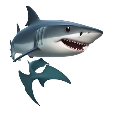 Requin bouré sticker