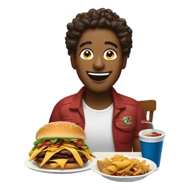 me eating everything in chilis  sticker