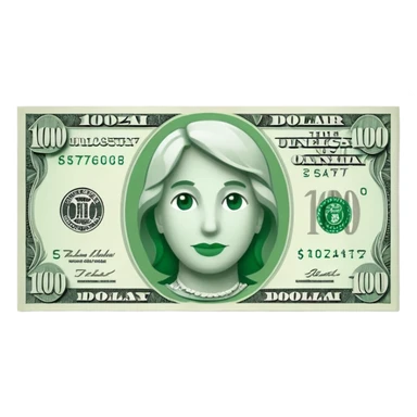 quiero un billete de 100 dolares sticker