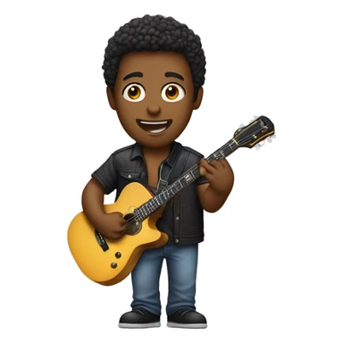 The guitar player sticker