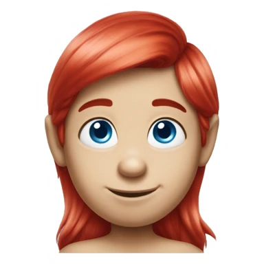 Smurfs red hair  sticker