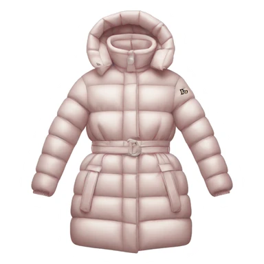 Dior puffer coat with logo sticker
