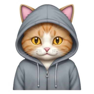 CAT With hoodie sticker