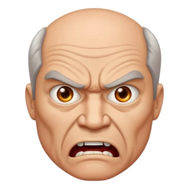 50 year old man angry sticker
