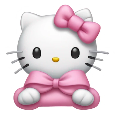 Hello kitty sleeping  sticker