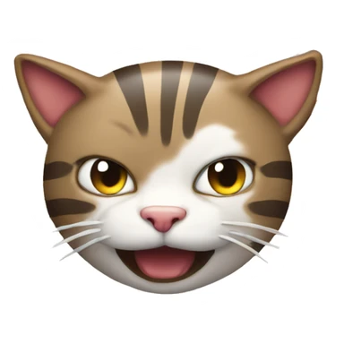 Cat smirking in front of explosion  sticker