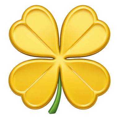 Butter in the shape of a four leaf clover sticker
