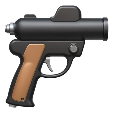 Black Spray Tan Gun sticker