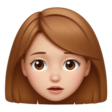 Girl embarrassed  sticker