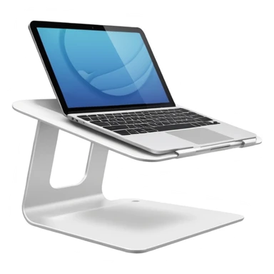 laptop stand white sticker