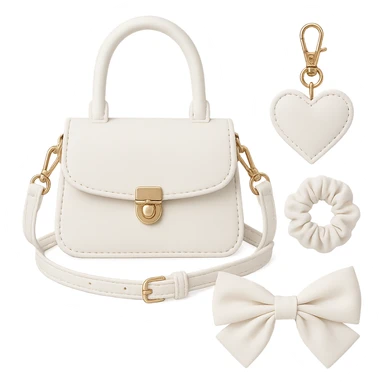 white  girly object, remove background  sticker