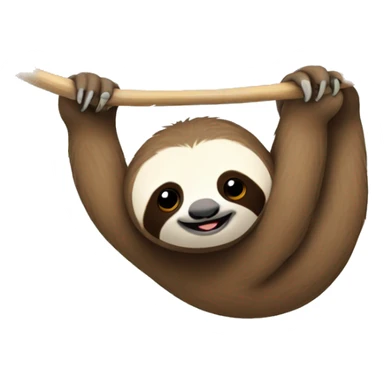 Sloth hanging out sticker