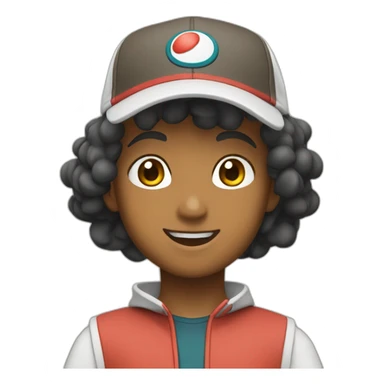 Sacha the Pokémon trainer sticker