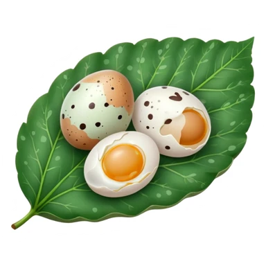 small eggs on leaf sticker