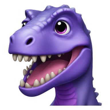 Purple dinosaur sticker