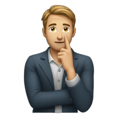 A man points with his hand to his eye sticker