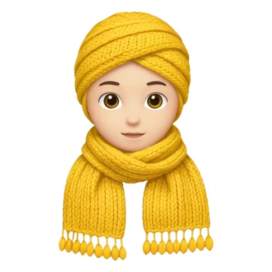 scarf yellow sticker