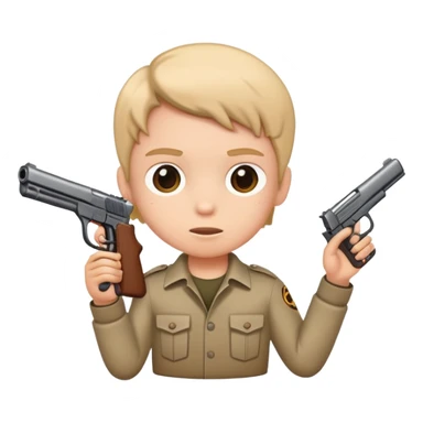 Home schooled kid with gun sticker