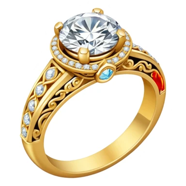 indian engagement ceremony - only show rings sticker