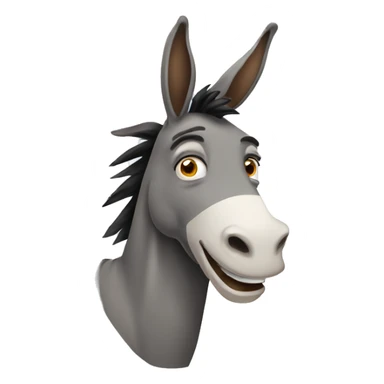 A silly donkey sticker