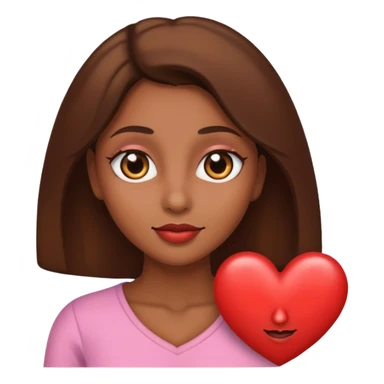 cara con ojos corazon sticker