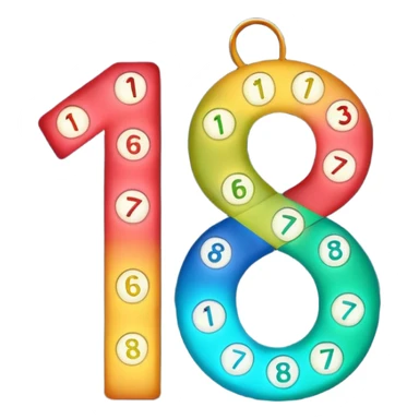 the numbers "1637" with Christmas lights wrapping it sticker