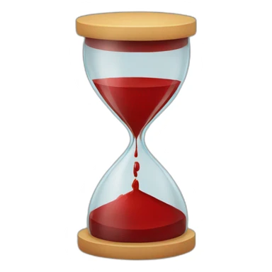 hour glass blood sticker