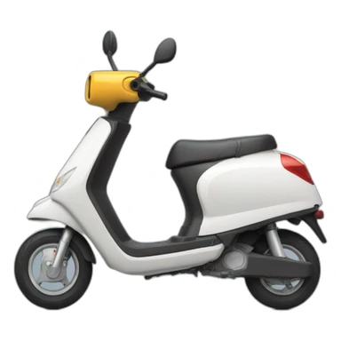 Vache qui conduit un scooter  sticker