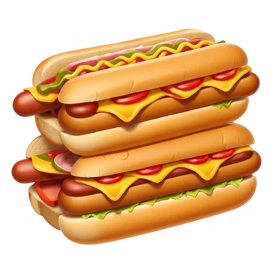 10 hot dog sandwiches  sticker