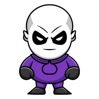 badman villain character sticker