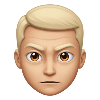 Looking off to the side with an evil smirk sticker