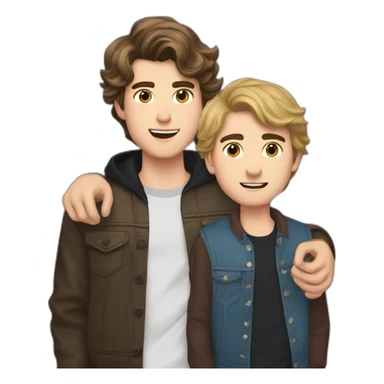 taylor zakhar perez and nicholas galitzine sticker
