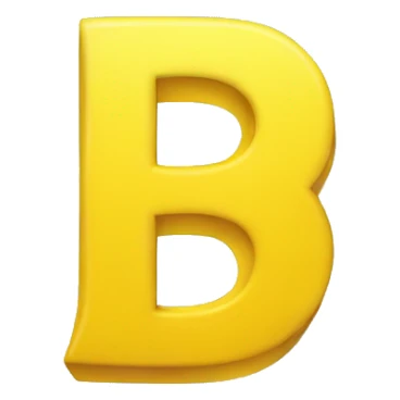 a yellow capital D sticker
