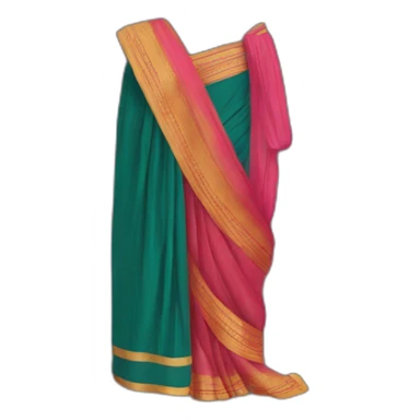 Saree draping sticker