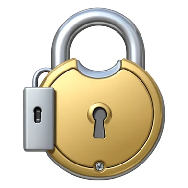unlocked padlock sticker