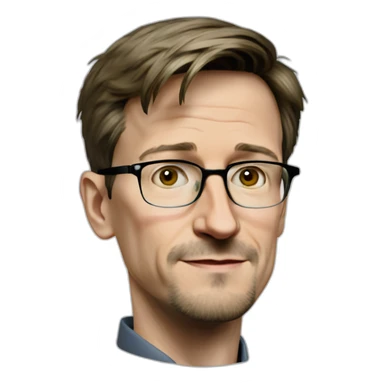 edward snowden as an apple genius sticker