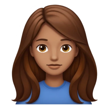 ange cheveux châtains longs sticker