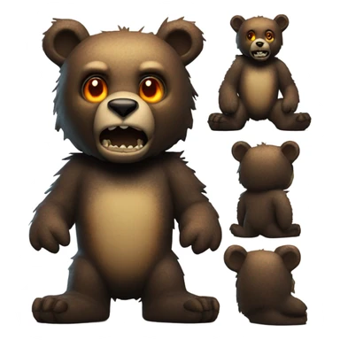 Creepy animatronic bear  sticker