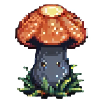 glowing mushroom sticker