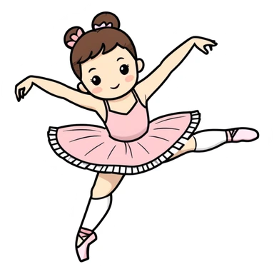 A ballerina is dancing in front of the audience at the grand theater. sticker