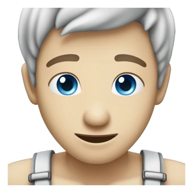 Crea un emoji que sea de color azul con blanco con su dedo pulgar y que diga INO como texto en cualquier parte del emoji sticker