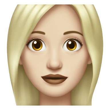 Eva Green with blonde hair sticker